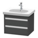 Duravit Waschtischunterschrank Ketho 60x45,5cm, graph ma, 2 Schubk., wandhängend