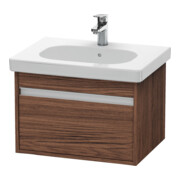Duravit Waschtischunterschrank Ketho 60x45,5cm, Nussb dkl., 1 Ausz., wandhängend