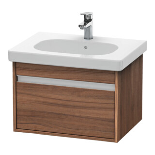 Duravit Waschtischunterschrank Ketho 60x45,5cm, Nussb Nat, 1 Ausz., wandhängend