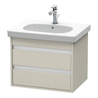 Duravit Waschtischunterschrank Ketho 60x45,5cm, Tau, 2 Schubk., wandhängend