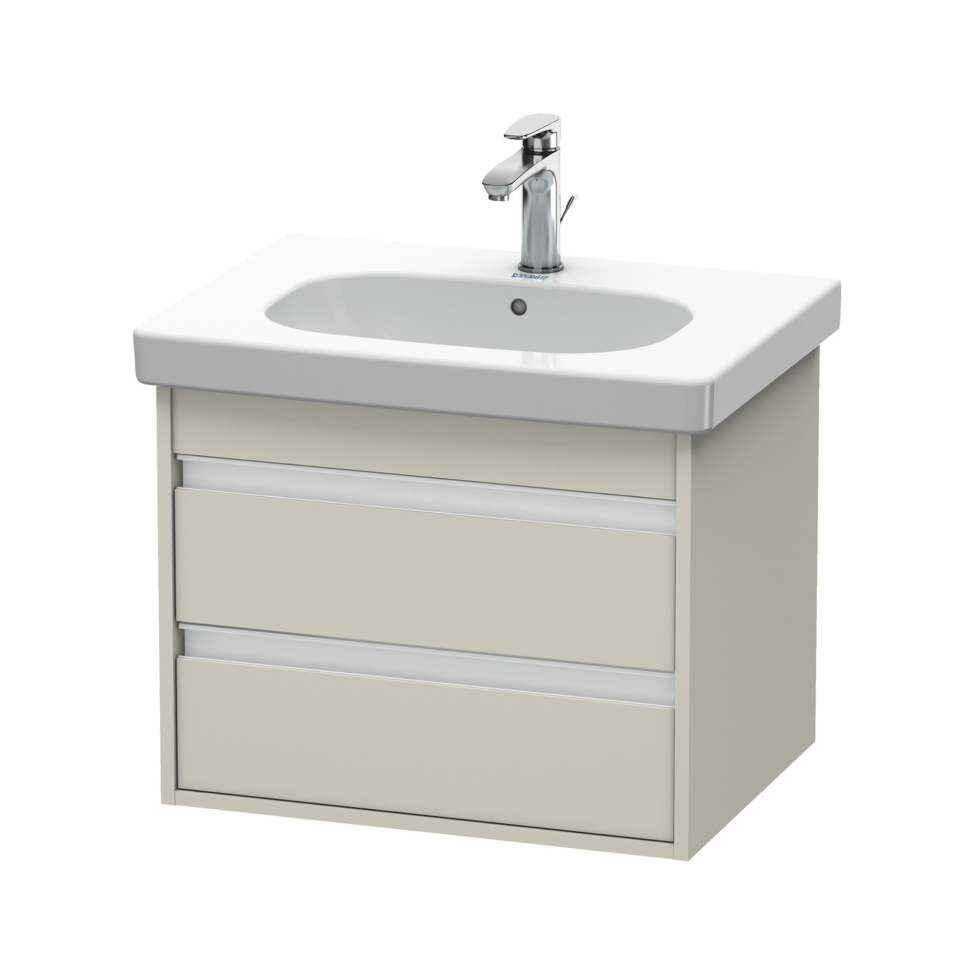 Duravit Waschtischunterschrank Ketho 60x45,5cm, Tau, 2 Schubk., wandhängend