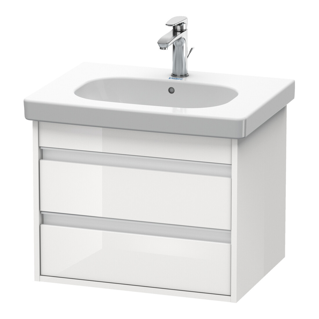 Duravit Waschtischunterschrank Ketho 60x45,5cm, we hgl, 2 Schubk., wandhängend