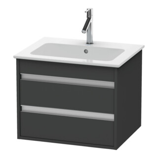 Duravit Waschtischunterschrank Ketho 60x47,5cm, graph ma, 2 Schubk., wandhängend