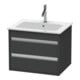 Duravit Waschtischunterschrank Ketho 60x47,5cm, graph ma, 2 Schubk., wandhängend-1