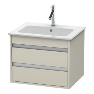 Duravit Waschtischunterschrank Ketho 60x47,5cm, Tau, 2 Schubk., wandhängend