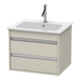 Duravit Waschtischunterschrank Ketho 60x47,5cm, Tau, 2 Schubk., wandhängend-1