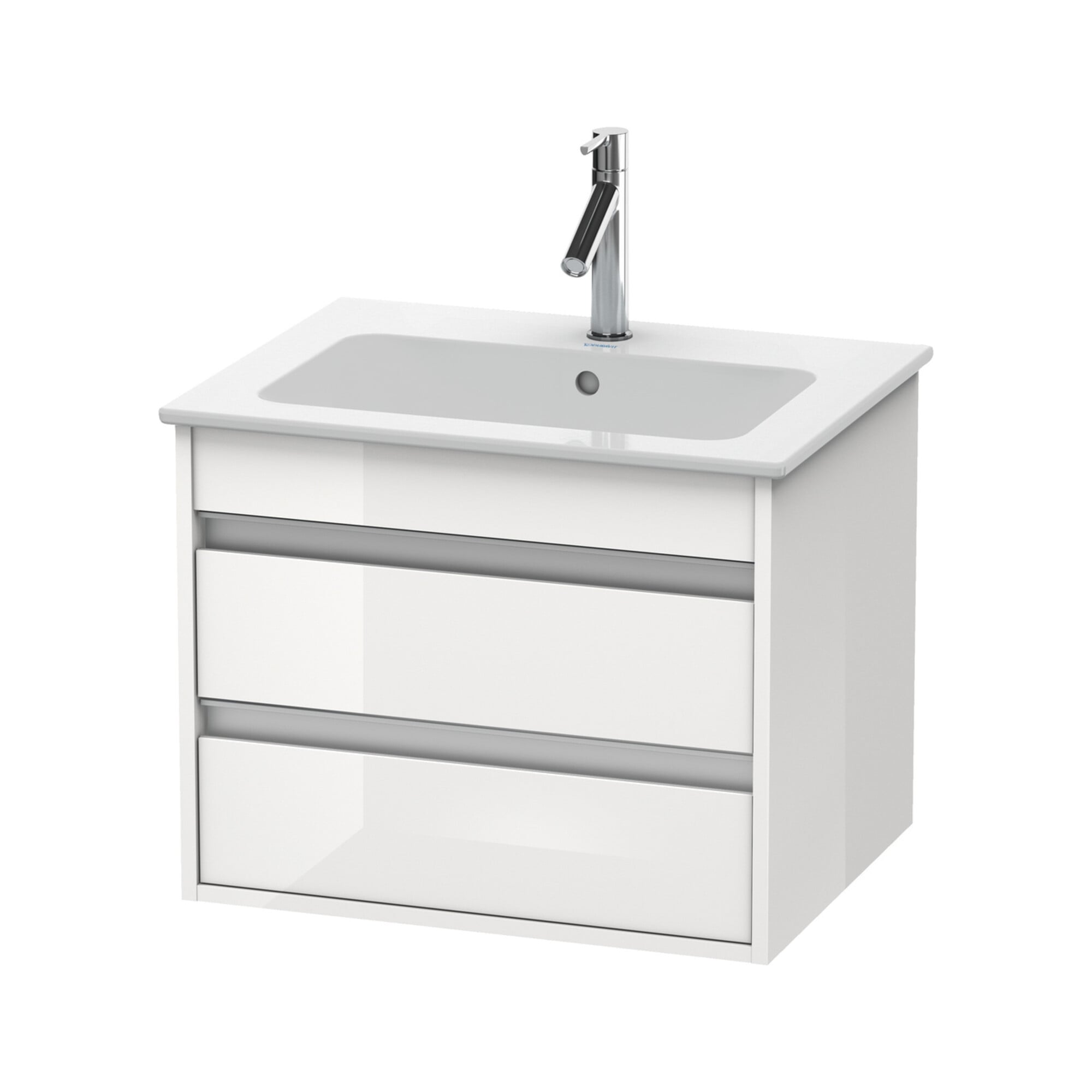 Duravit Waschtischunterschrank Ketho 60x47,5cm, we hgl, 2 Schubk., wandhängend