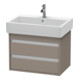 Duravit Waschtischunterschrank Ketho 65x44cm, bas. ma, 2 Schubk., wandhängend