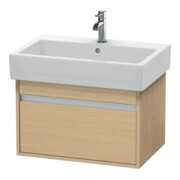 Duravit Waschtischunterschrank Ketho 65x44cm, Ei natur, 1 Auszug, wandhängend-1