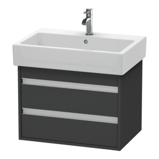 Duravit Waschtischunterschrank Ketho 65x44cm, graph ma, 2 Schubk., wandhängend