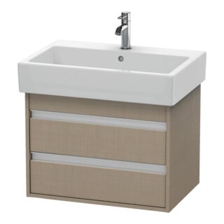 Duravit Waschtischunterschrank Ketho 65x44cm, lei, 2 Schubkästen, wandhängend
