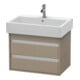 Duravit Waschtischunterschrank Ketho 65x44cm, lei, 2 Schubkästen, wandhängend-1