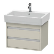Duravit Waschtischunterschrank Ketho 65x44cm, Tau, 2 Schubkästen, wandhängend-1