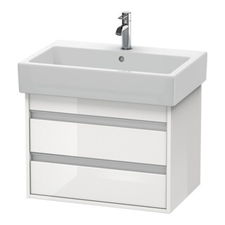 Duravit Waschtischunterschrank Ketho 65x44cm, we hgl, 2 Schubk., wandhängend