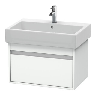 Duravit Waschtischunterschrank Ketho 65x44cm, we matt, 1 Auszug, wandhängend