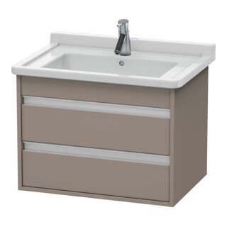 Duravit Waschtischunterschrank Ketho 65x45,5cm, bas. ma, 2 Schubk., wandhängend