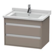 Duravit Waschtischunterschrank Ketho 65x45,5cm, bas. ma, 2 Schubk., wandhängend