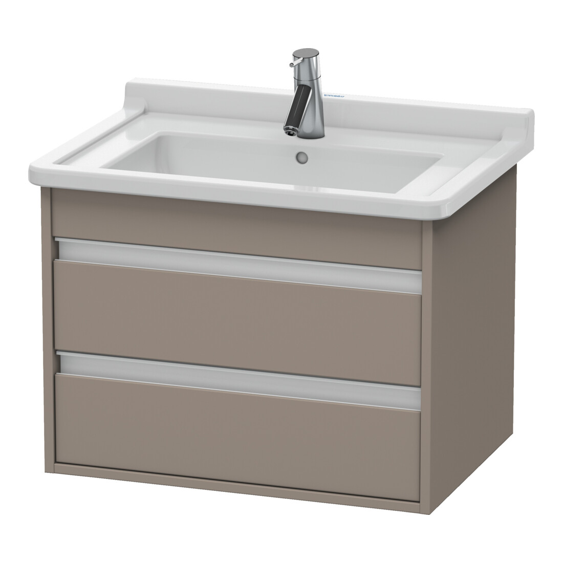 Duravit Waschtischunterschrank Ketho 65x45,5cm, bas. ma, 2 Schubk., wandhängend