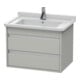 Duravit Waschtischunterschrank Ketho 65x45,5cm, betongr ma, 2 Schubk., wandhängend-1