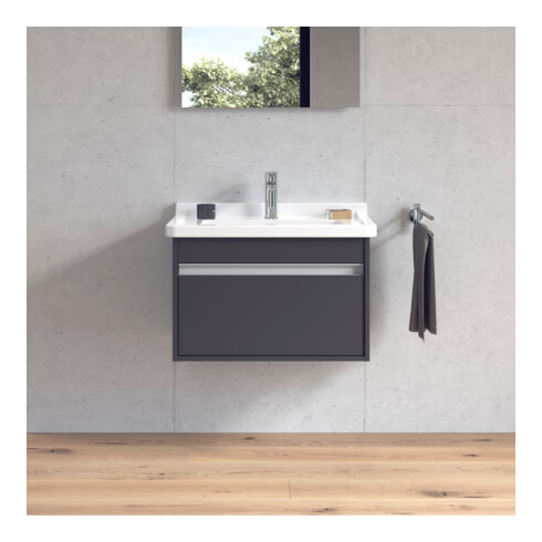 Duravit Waschtischunterschrank Ketho 65x45,5cm, graph ma, 1 Ausz., wandhängend