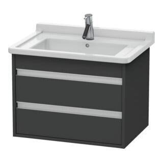 Duravit Waschtischunterschrank Ketho 65x45,5cm, graph ma, 2 Schubk., wandhängend
