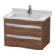 Duravit Waschtischunterschrank Ketho 65x45,5cm, Nussb dkl., 2 Schubk., wandhängend-1