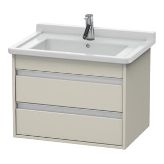 Duravit Waschtischunterschrank Ketho 65x45,5cm, Tau, 2 Schubk., wandhängend