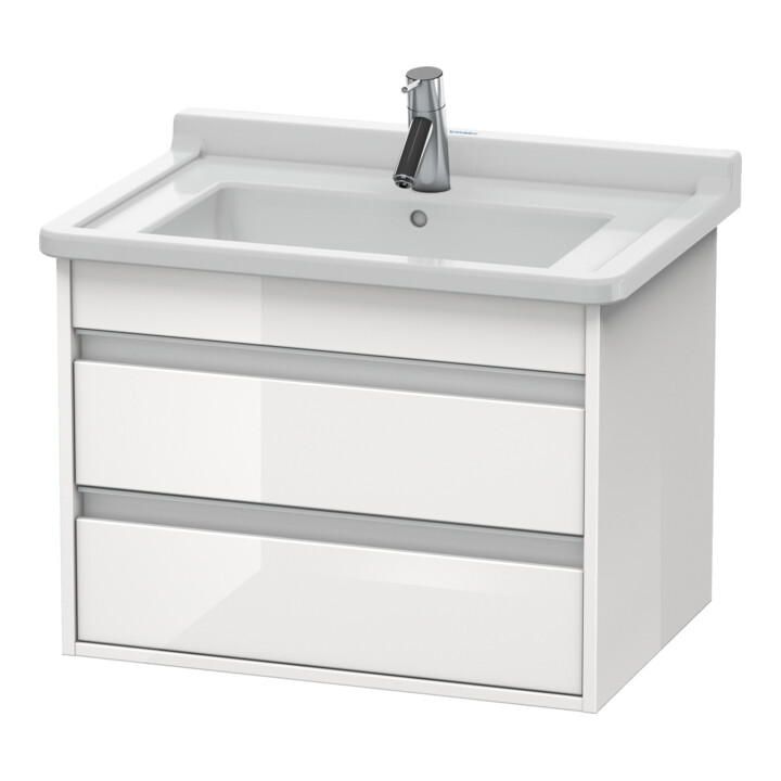 Duravit Waschtischunterschrank Ketho 65x45,5cm, Tau, 2 Schubk., wandhängend