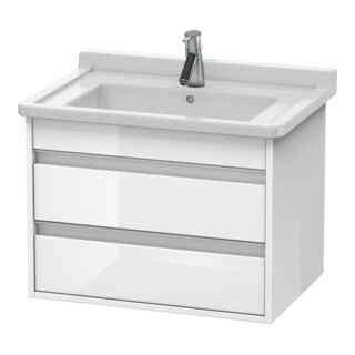 Duravit Waschtischunterschrank Ketho 65x45,5cm, we hgl, 2 Schubk., wandhängend