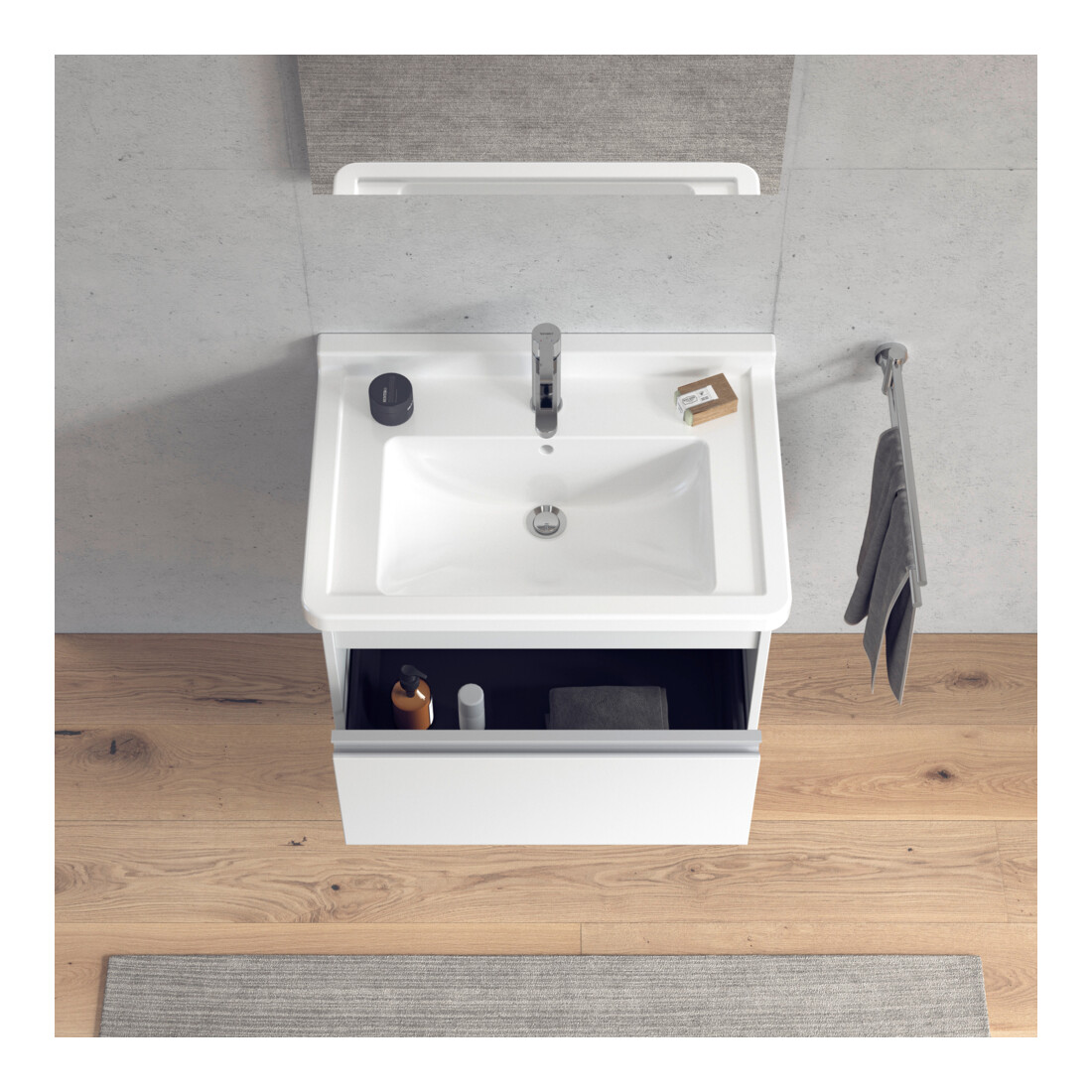 Duravit Waschtischunterschrank Ketho 65x45,5cm, we ma, 1 Auszug, wandhängend