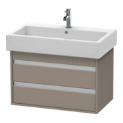 Duravit Waschtischunterschrank Ketho 75x44cm, bas. ma, 2 Schubk., wandhängend