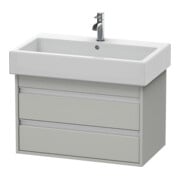 Duravit Waschtischunterschrank Ketho 75x44cm, betongr ma, 2 Schubk., wandhängend
