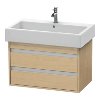 Duravit Waschtischunterschrank Ketho 75x44cm, Ei Nat, 2 Schubk., wandhängend