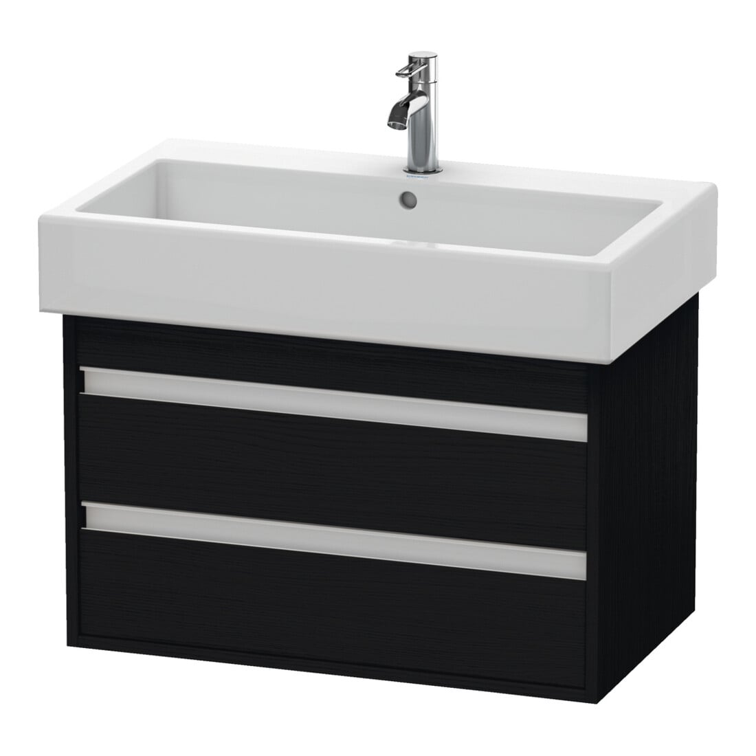 Duravit Waschtischunterschrank Ketho 75x44cm, Ei sw, 2 Schubk., wandhängend