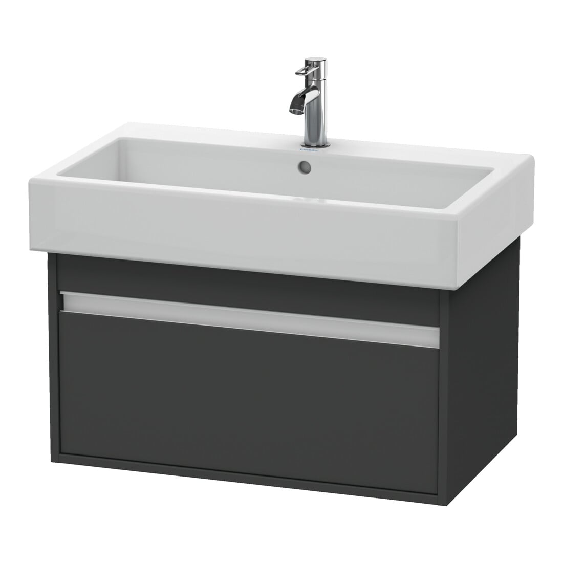 Duravit Waschtischunterschrank Ketho 75x44cm, graph ma, 1 Auszug, wandhängend