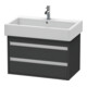 Duravit Waschtischunterschrank Ketho 75x44cm, graph ma, 2 Schubk., wandhängend-1