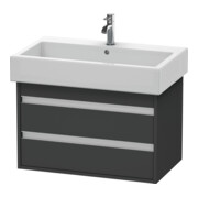 Duravit Waschtischunterschrank Ketho 75x44cm, graph ma, 2 Schubk., wandhängend