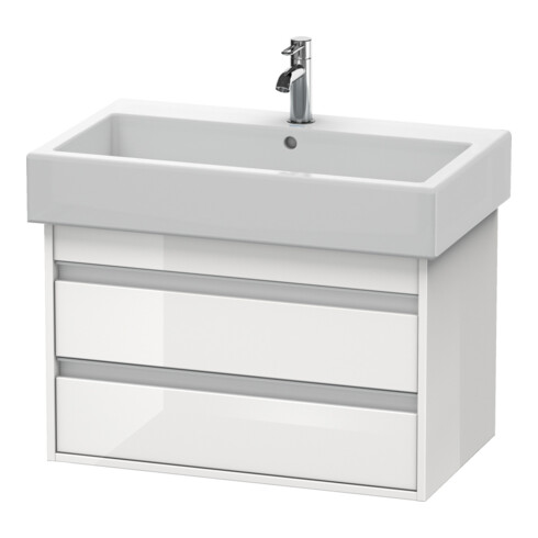 Duravit Waschtischunterschrank Ketho 75x44cm, Tau, 2 Schubkästen, wandhängend