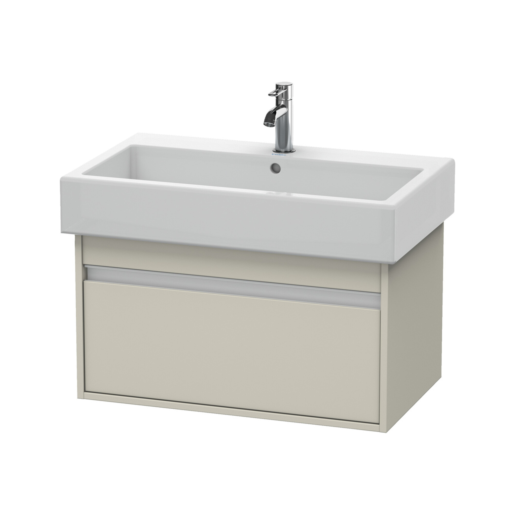 Duravit Waschtischunterschrank Ketho 75x44cm, Taupe, 1 Auszug, wandhängend
