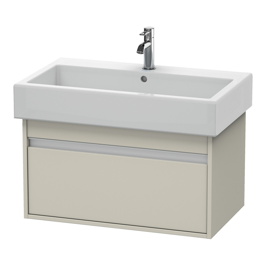 Duravit Waschtischunterschrank Ketho 75x44cm, Taupe, 1 Auszug, wandhängend