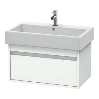 Duravit Waschtischunterschrank Ketho 75x44cm, we matt, 1 Auszug, wandhängend