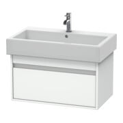 Duravit Waschtischunterschrank Ketho 75x44cm, we matt, 1 Auszug, wandhängend-1
