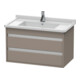 Duravit Waschtischunterschrank Ketho 80x45,5cm, bas. ma, 2 Schubk., wandhängend-1