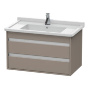 Duravit Waschtischunterschrank Ketho 80x45,5cm, bas. ma, 2 Schubk., wandhängend