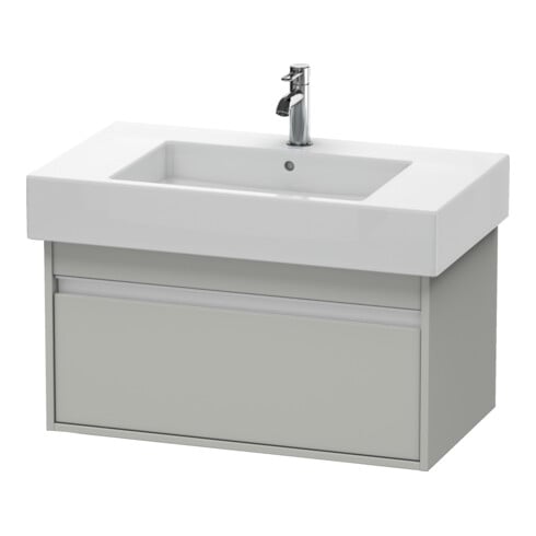 Duravit Waschtischunterschrank Ketho 80x45,5cm, betongr ma, 1 Ausz., wandhängend