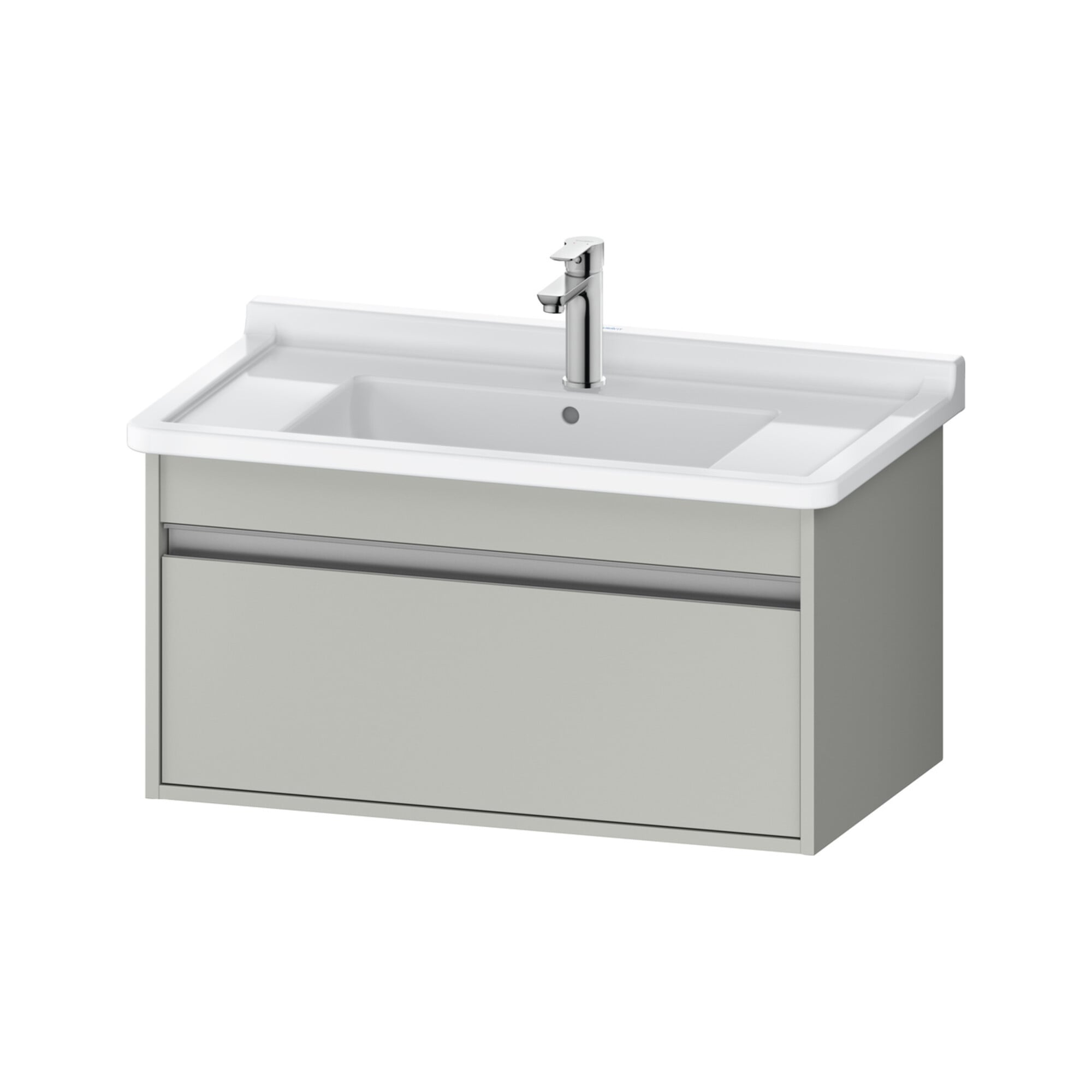 Duravit Waschtischunterschrank Ketho 80x45,5cm, betongr ma, 1 Ausz., wandhängend