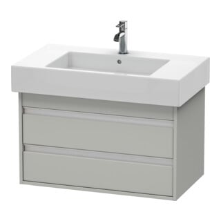 Duravit Waschtischunterschrank Ketho 80x45,5cm, betongr ma, 2 Schubk., wandhängend