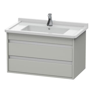 Duravit Waschtischunterschrank Ketho 80x45,5cm, betongr ma, 2 Schubk., wandhängend