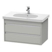 Duravit Waschtischunterschrank Ketho 80x45,5cm, betongr ma, 2 Schubk., wandhängend