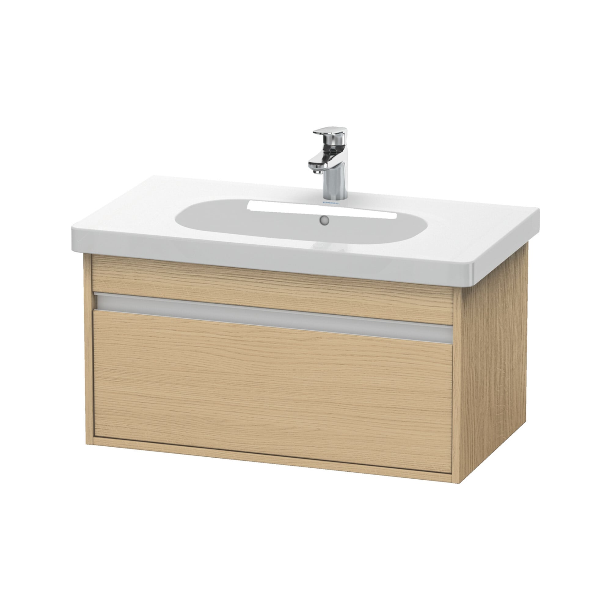 Duravit Waschtischunterschrank Ketho 80x45,5cm, Ei Nat, 1 Auszug, wandhängend